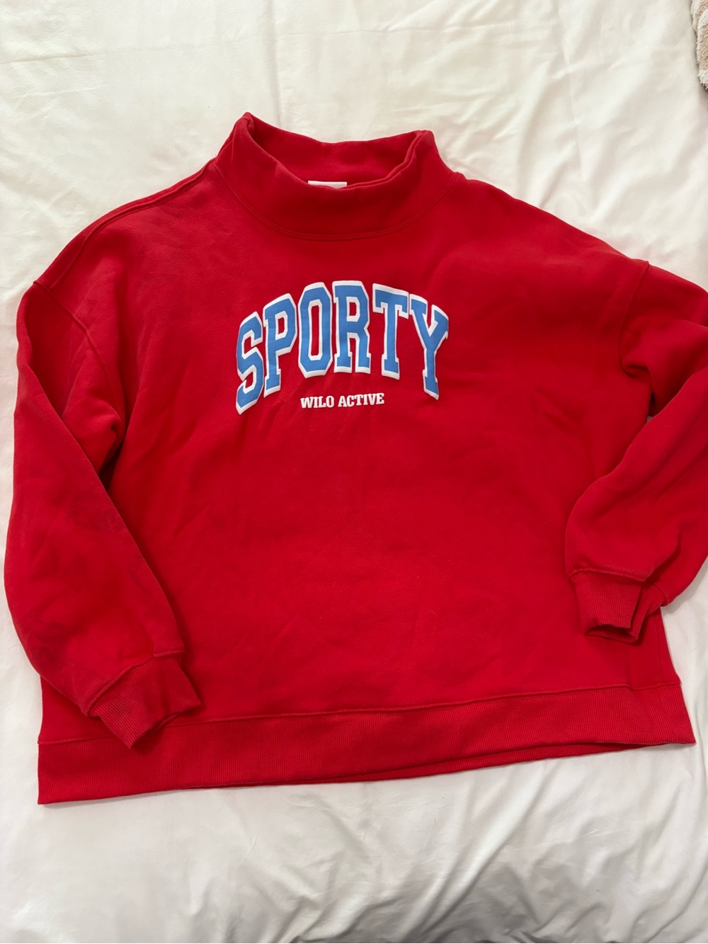 Wilo mock Neck Sweater with SPORTY Logo
